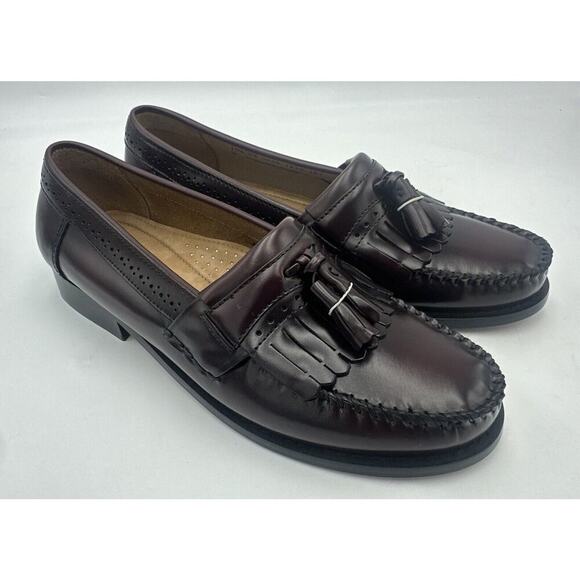 G.H. Bass & Co. Other - G.H Bass &Co. Men's Jeremy Weejuns Leather Tassel Burgundy Loafers SZ 10.5 EE